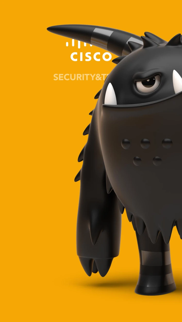 Cisco Security & Trust — monster character poster 2